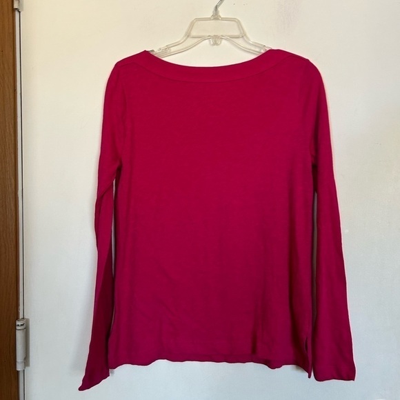 LOFT small, fuchsia, pink long sleeve top - Picture 2 of 7